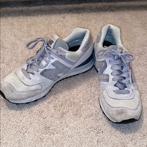 Grey new balance sneakers